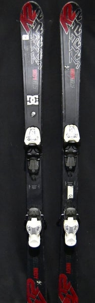 K2 INDY SKIS SIZE 135 CM WITH MARKER BINDINGS