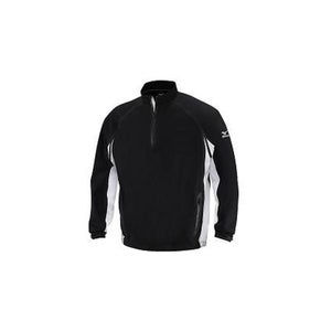 Mizuno Impermalite Long Sleeve Rain Top (Black/White, XL) 2012 Golf NEW