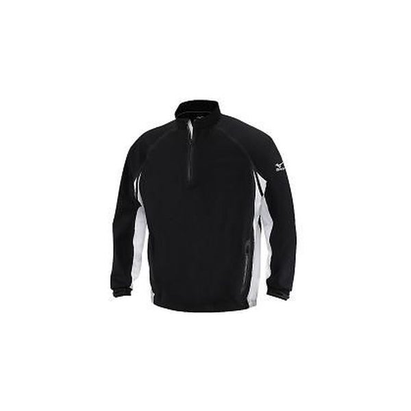 Mizuno Impermalite Long Sleeve Rain Top (Black/White, XL) 2012 Golf NEW