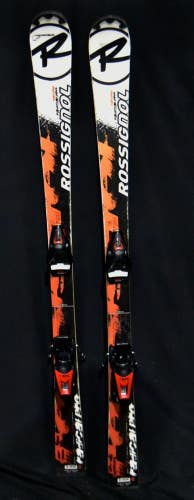 ROSSIGNOL RADICAL PRO SKIS SIZE 135 CM WITH NEW LOOK BINDINGS