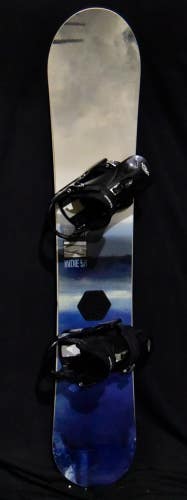 BURTON INDIE SNOWBOARD SIZE 155 CM WITH BURTON LARGE BINDINGS