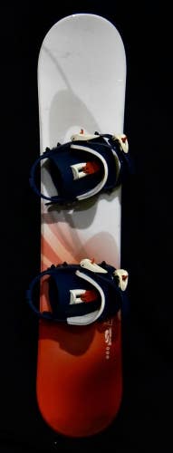 SNOWJAM SNOWBOARD SIZE 108 CM WITH SMALL BINDINGS