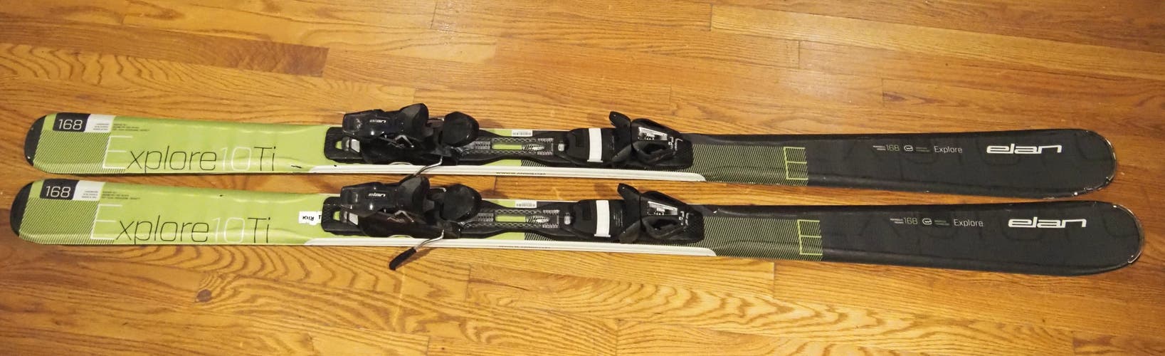 Unisex Elan 168 cm All Mountain Explore 10 Ti Skis With Bindings Max Din 10 (Used)