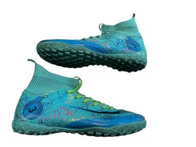 Used FASHION SPORTS Soccer Indoor Shoes Turquoise Junior 04.5 11873-S000228820