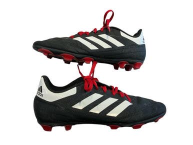 Used Adidas Soccer Cleats Black And Red Junior 05 11873-S000220796