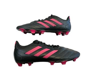 Used Adidas Soccer Cleats Black And Pink Junior 04 11873-S000222714