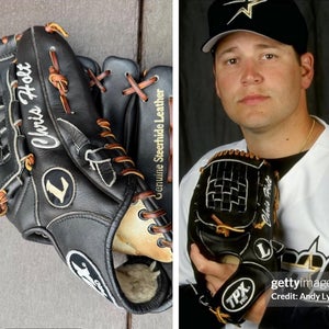 Chris Holt MLB Game Used 12” Baseball Glove Louisville Slugger TPX Pro Astros
