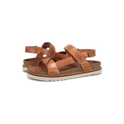 Taos Footwear Sideways Women's US 9-9.5 Caramel Leather Strappy Sandals HAWK329