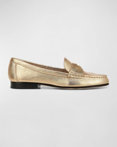 Veronica Beard Loafers Women's US 7 Gold Suede Slip-On Comfort Shoes HAWK716