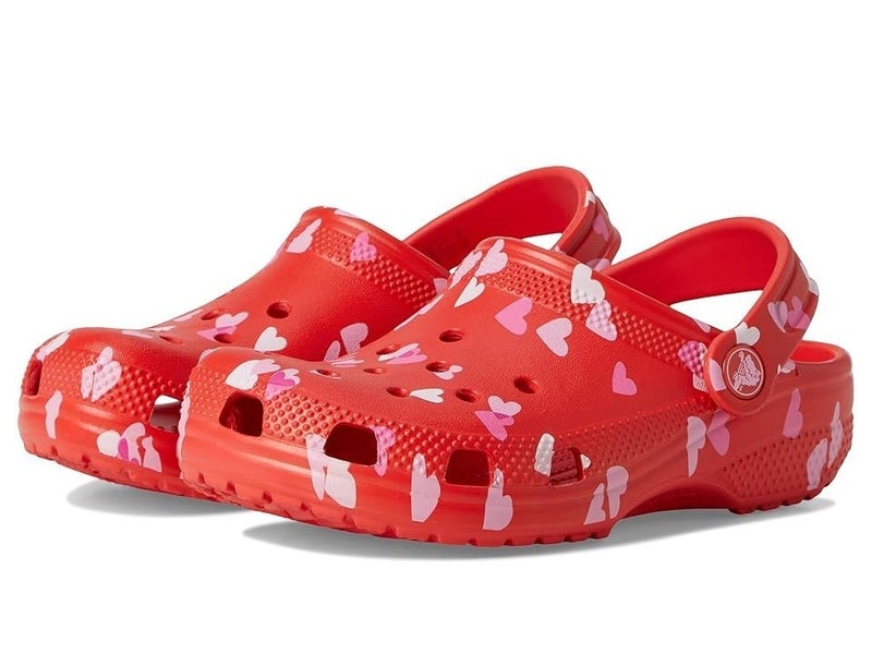 Crocs Classic Valentine’s Day 209754-6ZR Clogs Kids 2 Red Comfort Shoes HAWK241