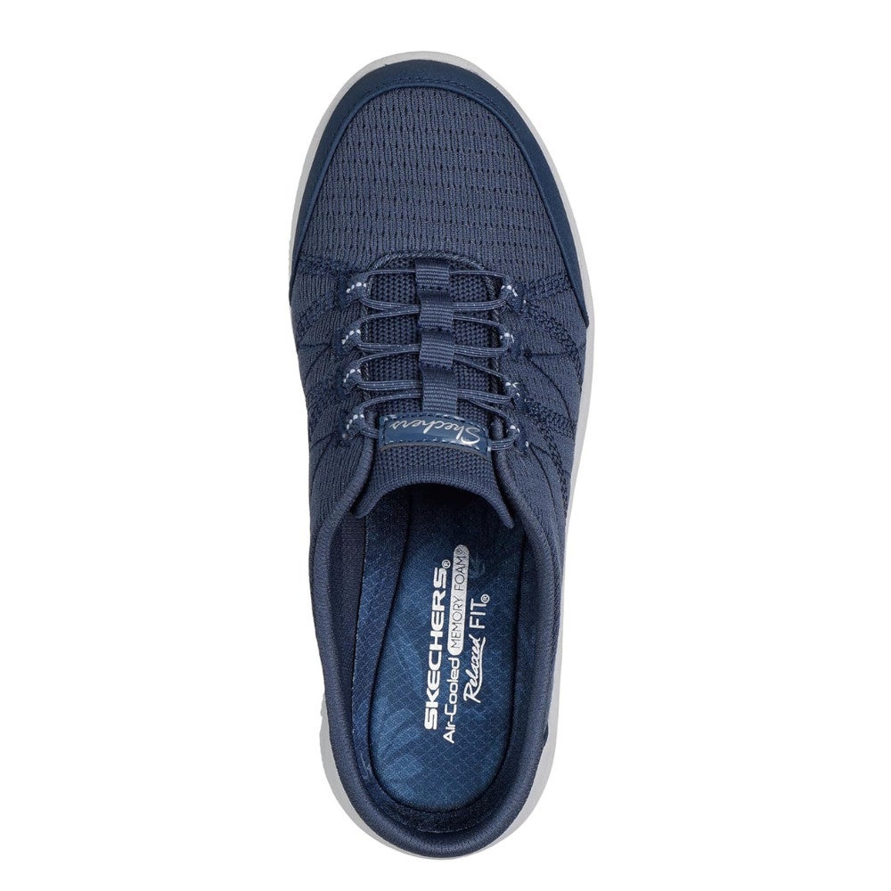 Skechers Relaxed Fit Navy Blue Mule Sneakers Air-Cooled‎ Memory Foam 100860 8.5 Amazon.com | Skechers Women main image 2