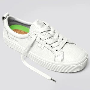 Cariuma OCA Low 100104W13 Sneaker Womens 9 White Leather Lifestyle Shoes HAWK663