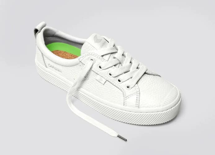 Cariuma OCA Low 100104W13 Sneaker Womens 9 White Leather Lifestyle Shoes HAWK663