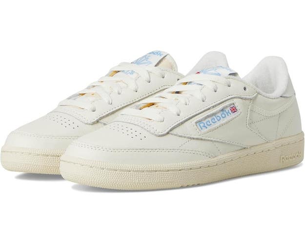 Reebok Club C 85 Sneaker Women's 7.5 Chalk Blue Leather Lifestyle Shoes HAWK594
