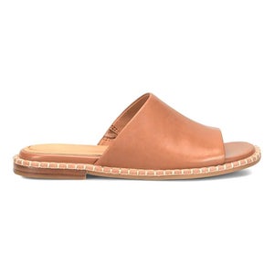 Sofft Noble II Sandals Women's US 9 Tan Leather Open Toe Slip On Slide HAWK614