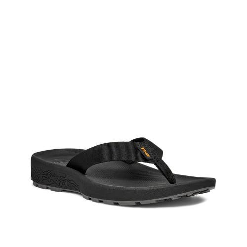 Teva Hydratrek 1150916-BLK Sandals Women's US 9 Black Slip On Flip-Flop HAWK656