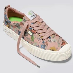 Cariuma x Van Gogh Museum OCA Low Sneakers Women's 7.5 Pink Floral Shoes HAWK534