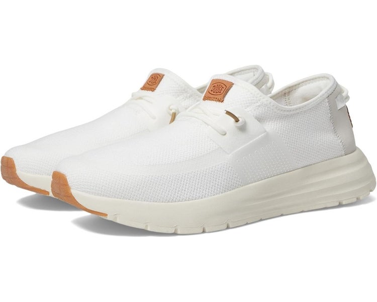 Hey Dude Sirocco Neutrals Sneakers Mens US 11 White Slip On Casual Shoes HAWK436