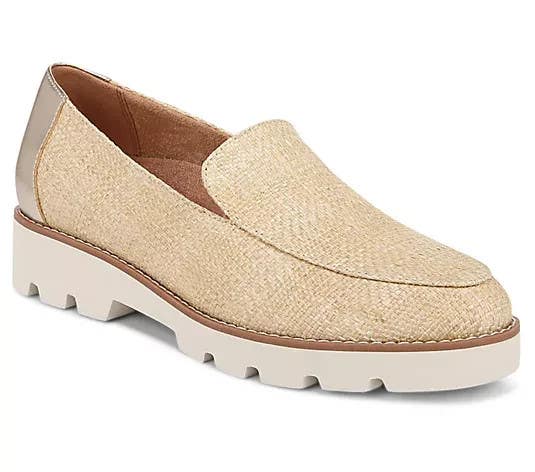 Vionic Kensley Loafers Women's US 8.5 Natural Round Toe Comfort Shoes HAWK686