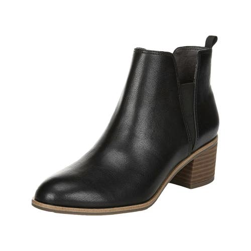 Dr. Scholl's Teammate G6389S1 Boots Women's 8 Black Block Heel Bootie HAWK604