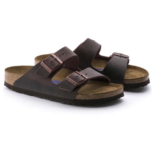 Birkenstock Arizona 0452761 Sandals Mens US 12 Habana Soft Footbed Slide HAWK524