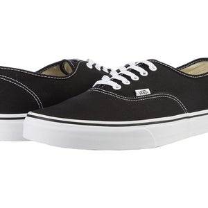 Vans Authentic Sneakers Mens 14 Black Canvas Lace Up Skateboarding Shoes HAWK511