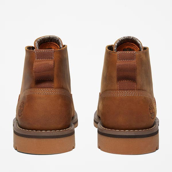 Timberland Larchmont TB1A2NF3F13 Men Brown Leather Waterproof Chukka Boot TF9075 Larchmont Waterproof Chukka Timberland Larchmont Boots Dark  main image 4