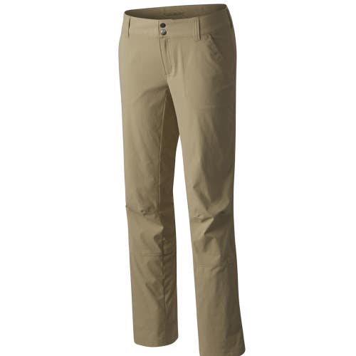Columbia Saturday Trail Pants Women 16 British Tan 2-Way Stretch Straight JZZ539