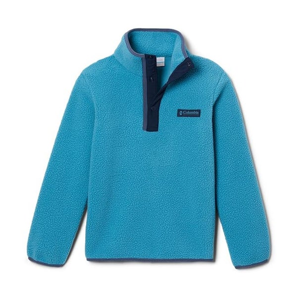 Columbia Helvetia Sweatshirt Kids Medium Blue Fleece 1/2 Snap Long Sleeve JZZ545