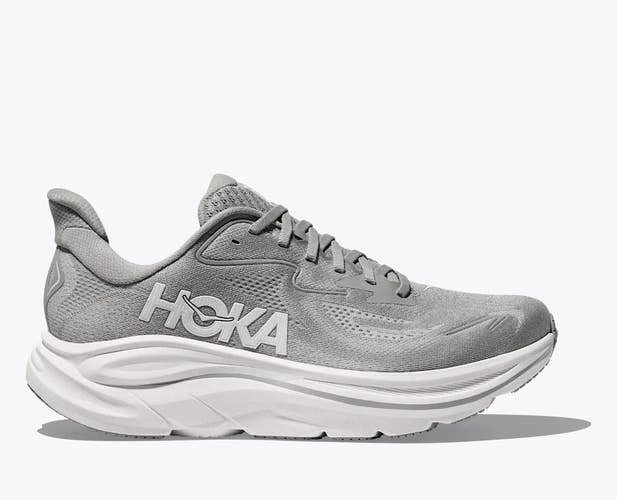 Hoka One One Clifton 10 1162032-STLLR Men's 10.5 Gray Road Running Shoes TF8973