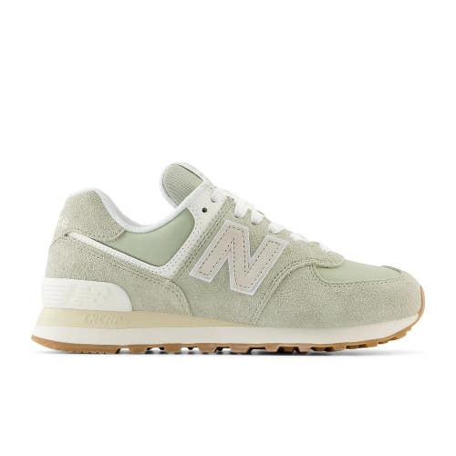 New Balance 574 WL574QD2 Sneakers Women's 8 Light Green Lifestyle Shoes TF9112