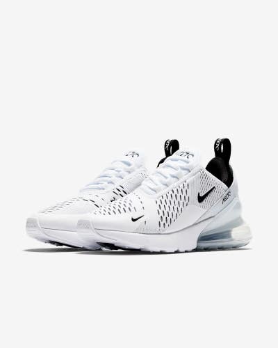 Nike Air Max 270 AH6789-100 Sneaker Women's 7 White Black Lifestyle Shoes TF9392