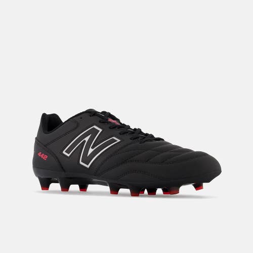 New Balance 442 V2 TEAM FG MS42FBK2 Men's 7.5 Black Leather Soccer Cleats TF9272