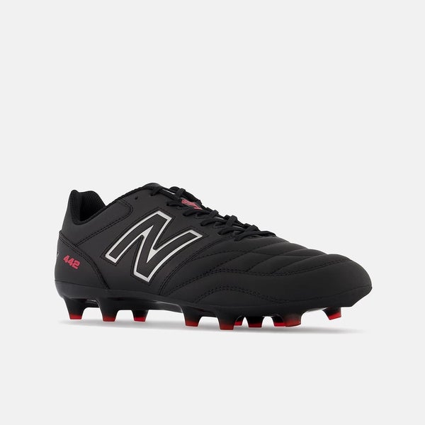 New Balance 442 V2 TEAM FG MS42FBK2 Men's 7.5 Black Leather Soccer Cleats TF9272