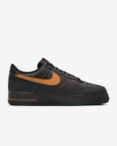 Nike Air Force 1 '07 LV8 HQ2037-003 Mens 10 Black Low Top Lifestyle Shoes TF8974