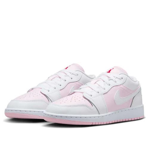 Nike Air Jordan 1 Low 553560-608 Sneaker Kids 5 Pink Foam Lifestyle Shoes TF9388