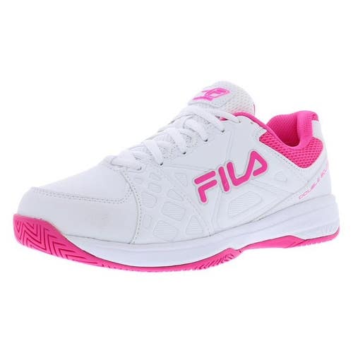 Fila Double Bounce 3 5PM00606-154 Women's White Pink Pickleball Shoes NIN1202
