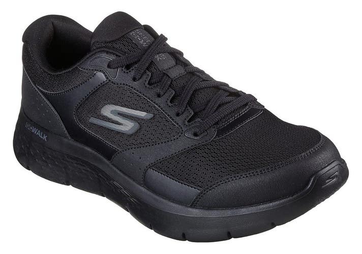 Skechers GOwalk Flex 216480-BBK Sneaker Mens Black Low Top Walking Shoes NIN1363