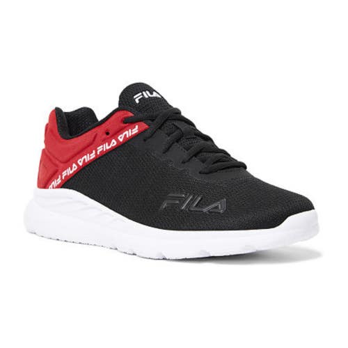 Fila Lightspin 1RM02006-014 Sneakers Men's US 11 Black Red Running Shoes NIN1206