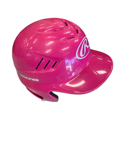 Used Rawlings BASEBALL Batting Helmet No Mask Pink MD 11682-S000125712