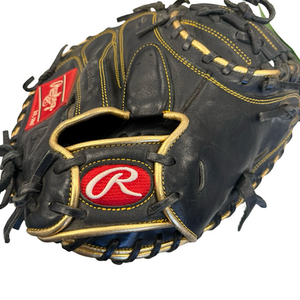 Used Rawlings GG ELITE  32 1/2 BB/SB Catchers RH Throw Black 32 1/2" 11682-S000125714