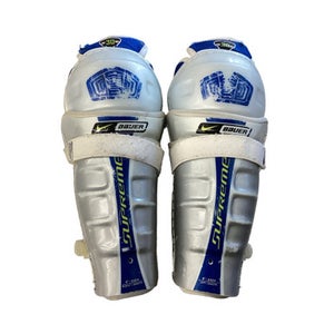 Used Nike NIKE BAUER SUPREME SHIN GUARDS Junior Shin Guards White 9" 11760-S000086244