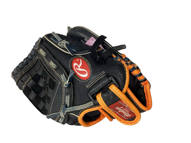 Used Rawlings SURE CATCH BB/SB Glove RH Throw Black 11 1/4" 11613-S000175126