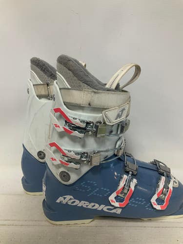 Used Nordica SPEED MACHINE 4 Girls DH Ski Boot Carolina Blue 240 MP - J06 - W07 11823-S000036789