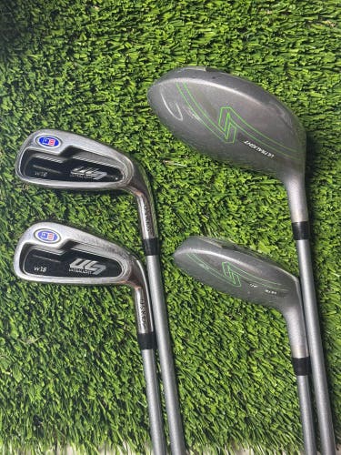 U.S. Kids Golf Club USKG UL7 W15 4pc Set RH 57-60” 4H, Driver, 7, 9 Irons