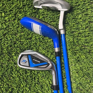 Precise X7 Junior Clubs Driver 6/7 9/p Graphite Jr Flex Shaft 3 Total Clubs Used