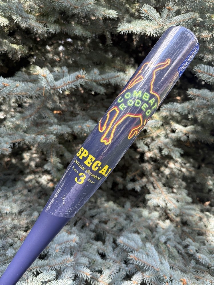 COMBAT MFG MIDNIGHT RODEO ARENA SPEC-A1 BBCOR BAT 33 in/ 30 oz COMBAT MFG MIDNIGHT RODEO ARENA SPEC-A1 BBCOR BAT 33 in/ 30 oz