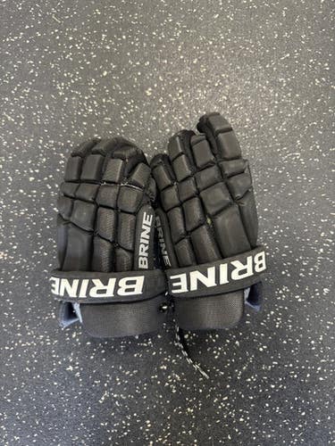 Used Brine CLUTCH Lacrosse Gloves Junior Black MD 11849-S000035615