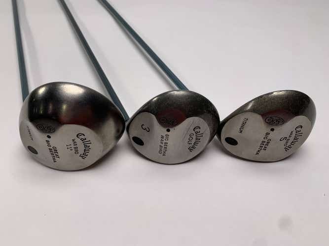Callaway Original Great Big Bertha Wood Set Driver 3 5 | 11* 15* 18* Ladies RH