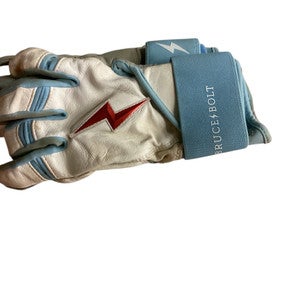 Used BB/SB Batting Gloves White LG 11846-S000099023